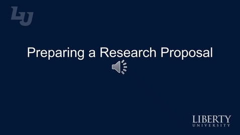 Thumbnail for Introduction to Preparing a Research Proposal