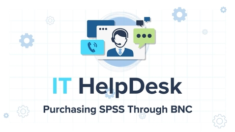 Thumbnail for Purchasing SPSS BNC
