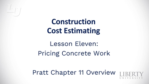Thumbnail for BUSI403_Lesson 11 - Pricing Concrete Work (1).mp4