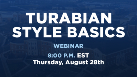 Thumbnail for Turabian Style Basics: 9th Edition