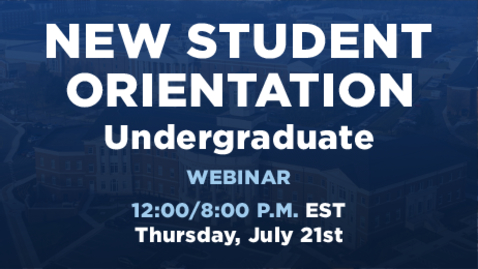 Thumbnail for entry New Student Orientation | Undergraduate
