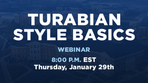 Thumbnail for Turabian Style Basics: 9th Edition