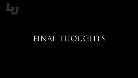 Thumbnail for Final Thoughts