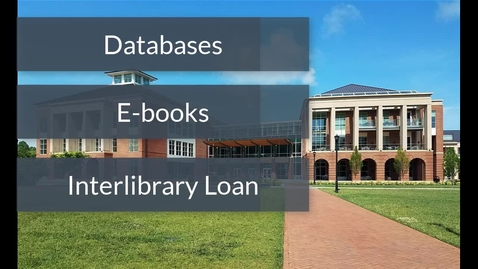 Thumbnail for Library Introduction for Online Social Work Students