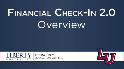 Thumbnail for entry Financial Check In