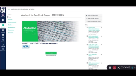 Thumbnail for entry Thinkwell Tutorial for Grades 6-Algebra 2 (TR)