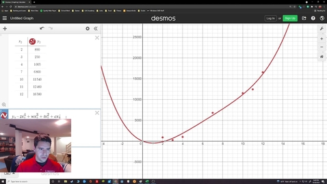 Thumbnail for Curve Fitting with Polynomial Models, Part 2 in Desmos!