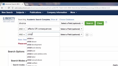 Databases Jerry Falwell Library