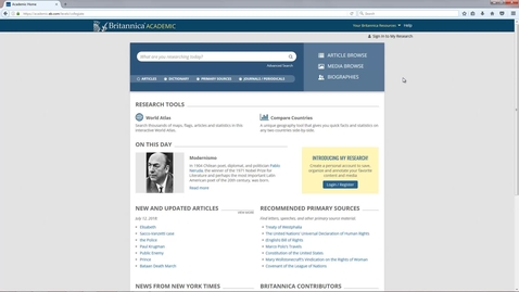 Thumbnail for Britannica Academic: Introduction