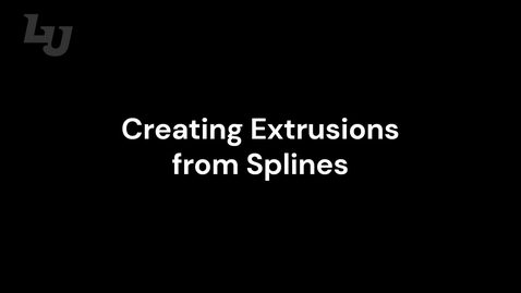 Thumbnail for Creating Extrusions from Splines