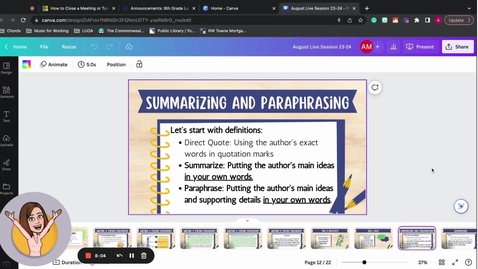 Thumbnail for Summarizing and Paraphrasing