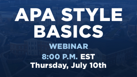 Thumbnail for APA Style Basics: 7th Edition