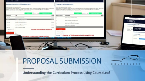 Thumbnail for CourseLeaf: Proposal Submission Training