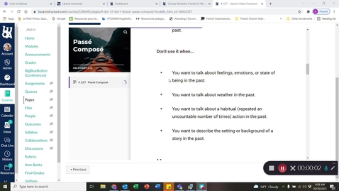 Thumbnail for LAN 2700 4.13.T : Passé Composé Foldable