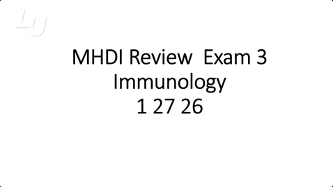 Thumbnail for MHDI - Exam Review Session (APP - Dr. Kepley)
