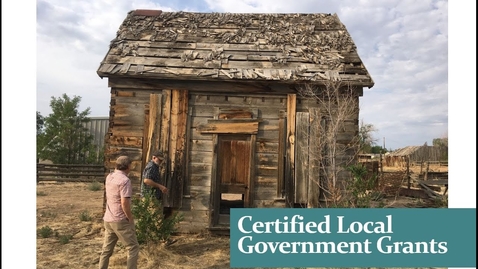 Thumbnail for UT Certified Local Government Grant Webinar, November 2021