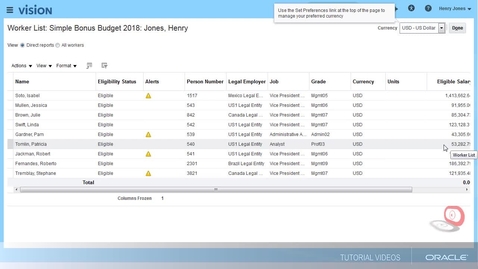 Compenation | Managing Compensation Budgets - Oracle Video Hub