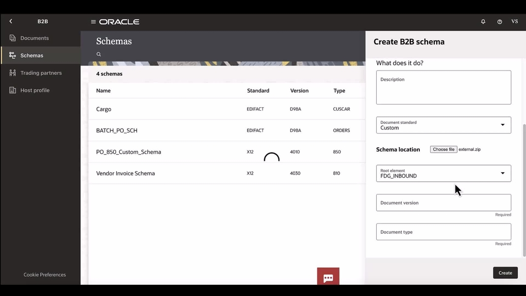 Create an XML Schema for B2B video thumbnail