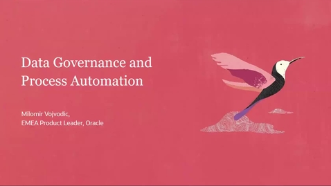 Thumbnail for entry Data Governance and Process Automation