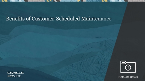 Thumbnail for entry Benefits of Customer-Scheduled Maintenance