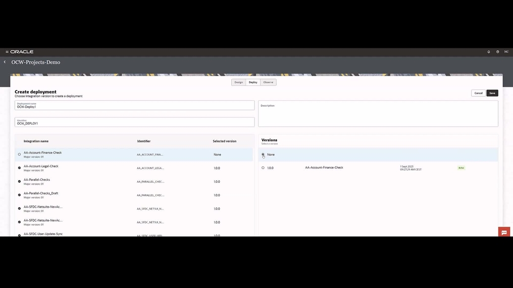 Oracle integration 3 videos