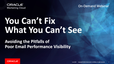 Thumbnail for entry Poor Email Performance Visibility: You Can’t Fix What You Can’t See