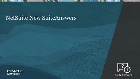 Thumbnail for entry NetSuite New SuiteAnswers