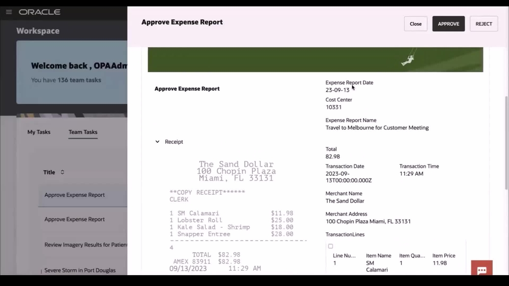 Use Oracle Process Automation for Expense Approval video thumbnail