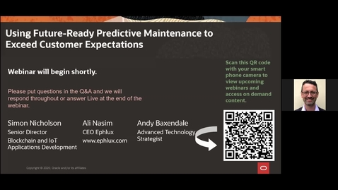 Thumbnail for entry CX Service Webinar: Using Future-Ready Predictive Maintenance to Exceed Customer Expectations