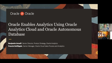 Thumbnail for entry Oracle Enables Analytics Using Oracle Analytics Cloud and Oracle Autonomous Database