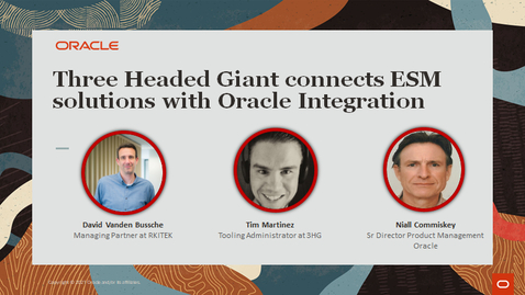 Thumbnail for entry Three Headed Giant connects ESM solutions with Oracle Integration to enhance their service process 07.2023