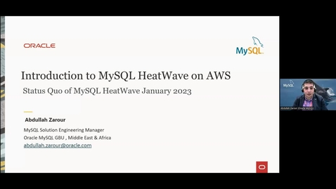 Thumbnail for entry Introduction to MySQL HeatWave on AWS (in Arabic)