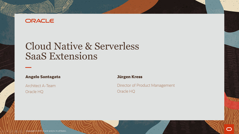 Thumbnail for entry Cloud Native and Serverless SaaS Extensions - PaaS Partner Community Webcast