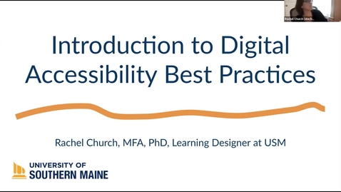 Thumbnail for Introduction to Digital Accessibility Best Practices
