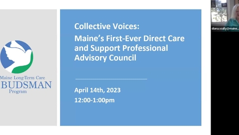 Thumbnail for entry Collective Voices: Maine's First-Ever Direct Care &amp; Support Professional Advisory Committee