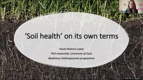 Thumbnail for entry “Soil health – towards a ‘microbial agriculture’?”, by Dr. Anna Krzywoszynska and Paula Palanco Lopez