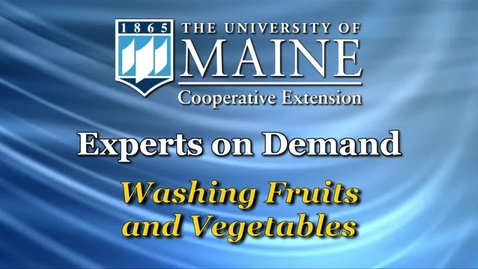 Thumbnail for How To: Washing Fruits and Vegetables
