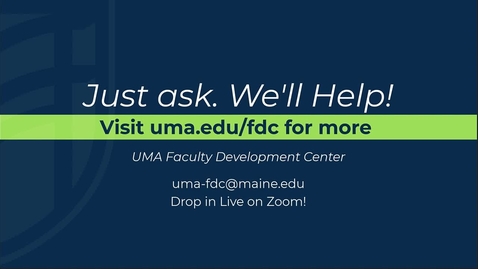 Thumbnail for UMA Faculty Development Center