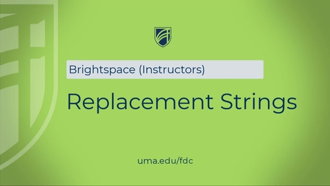 Thumbnail for Replacement Strings