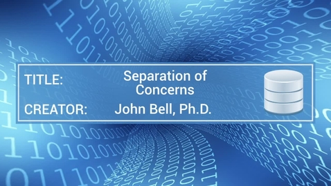 Thumbnail for entry Separation of Concerns