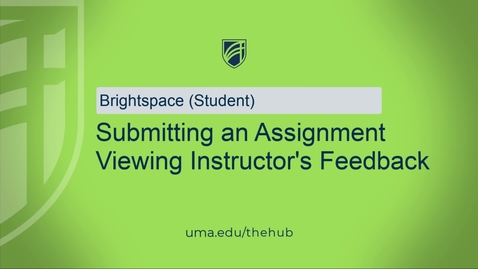 Thumbnail for Submitting an assignment Viewing Instructor's Feedback