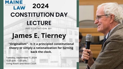 Thumbnail for 2024 Constitution Day Lecture