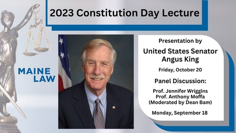 Thumbnail for 2023 Constitution Day Lecture