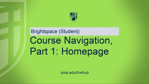 Thumbnail for Course Navigation - P1 - homepage