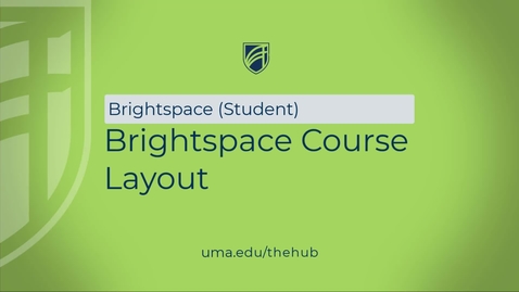 Thumbnail for Brightspace Course Layout