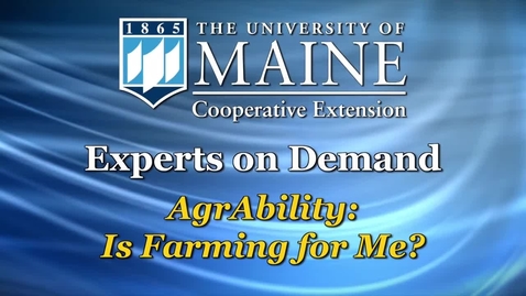 Thumbnail for entry AgrAbility: Is Farming for Me?