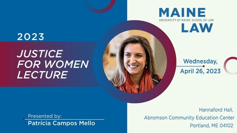 Thumbnail for 2023 Justice for Women Lecture