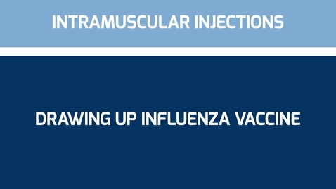 Thumbnail for entry Drawing up Influenza Vaccine