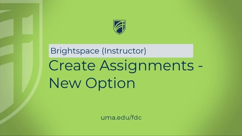 Thumbnail for Creating Assignments - New View