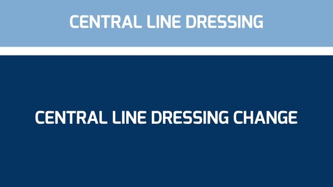 Thumbnail for Central line dressing change